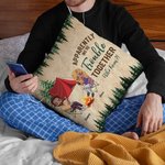 Personalized Apparently We Are Trouble Together Who Knew Throw Pillow Cover Camping Gift for Couple Home Decoration