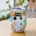 Henkilökohtainen Tyttöjen Matka Rakastan Sinua Rannalle Ja Takaisin 12oz Viini Tumbler Viini Kahvi Cocktailit Champaign Parhaat Ystävät Lahja