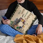 Personalizado La vida es mejor cuando estás de camping Funda de almohada Regalo de cumpleaños para Camping Pareja Esposa Decoración del hogar