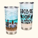 Personnalisé Sea We Park Camping Quotes Family with Pets 20oz Tumbler for Daily Use Birthday Gift Anniversary Gift
