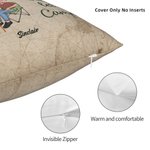 I Want To Hold Your Hand At 80 And Say Baby Let's Go Camping Throw Pillow Cover Anniversary Birthday Gift for Camping Couple Sofa Decor