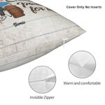 Personalizado Marido y Mujer Camping Socios para la Vida Funda de Almohada Camping Regalo para Pareja Esposa Decoración del Hogar