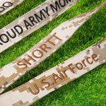 Personalised Military Camouflage Embroidery Lanyard Badge Holder US Navy Gift for Air Force Marines Military Mom Army Wife Family