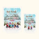 Personalized Best Friend Forever Never Apart Acrylic Plaque Friendship Gift for Women Desk Ornament