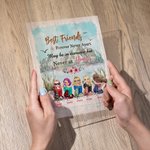 Personalized Best Friend Forever Never Apart Acrylic Plaque Friendship Gift for Women Desk Ornament