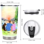 Gepersonaliseerde Camping Quotes Camping Partners For Life Familie met Huisdieren 20oz Tumbler voor Warme en Koude Dranken