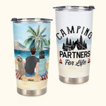 Citations de camping personnalisées Camping Partners For Life 20oz Tumbler for Daily Use Anniversary Gift Birthday Gift