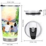 Citations de camping personnalisées Let Us Go Camping Family with Pets 20oz Tumbler for Daily Use