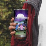Henkilökohtainen Home Is Where We Park It Moonlight Camping 20oz Tumbler päivittäiseen käyttöön Syntymäpäivälahja Anniversary Gift