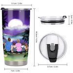 Henkilökohtainen Home Is Where We Park It Moonlight Camping 20oz Tumbler päivittäiseen käyttöön Syntymäpäivälahja Anniversary Gift