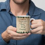 Personalized Baby Let's Go Camping Forest Travel White Ceramic Mug Gift for Couple Birthday Anniversary Wedding  Gift