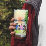 Citations de camping personnalisées Home Is Where We Park It Sunrise Background 20oz Tumbler for Daily Use (La maison est l'endroit où nous la garons)