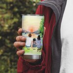 Citations de camping personnalisées Let Us Go Camping Family with Pets 20oz Tumbler for Daily Use