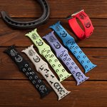 Herradura de caballo personalizada Correa de silicona para reloj Apple Samsung Regalo para amigos o familiares