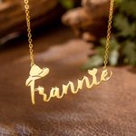 Gepersonaliseerde Cowboy Ketting Western Sieraden met Naam Western Cowboy Hoed Liefde Hart Cowgirl Gift Cowboy Gift Verjaardagscadeau