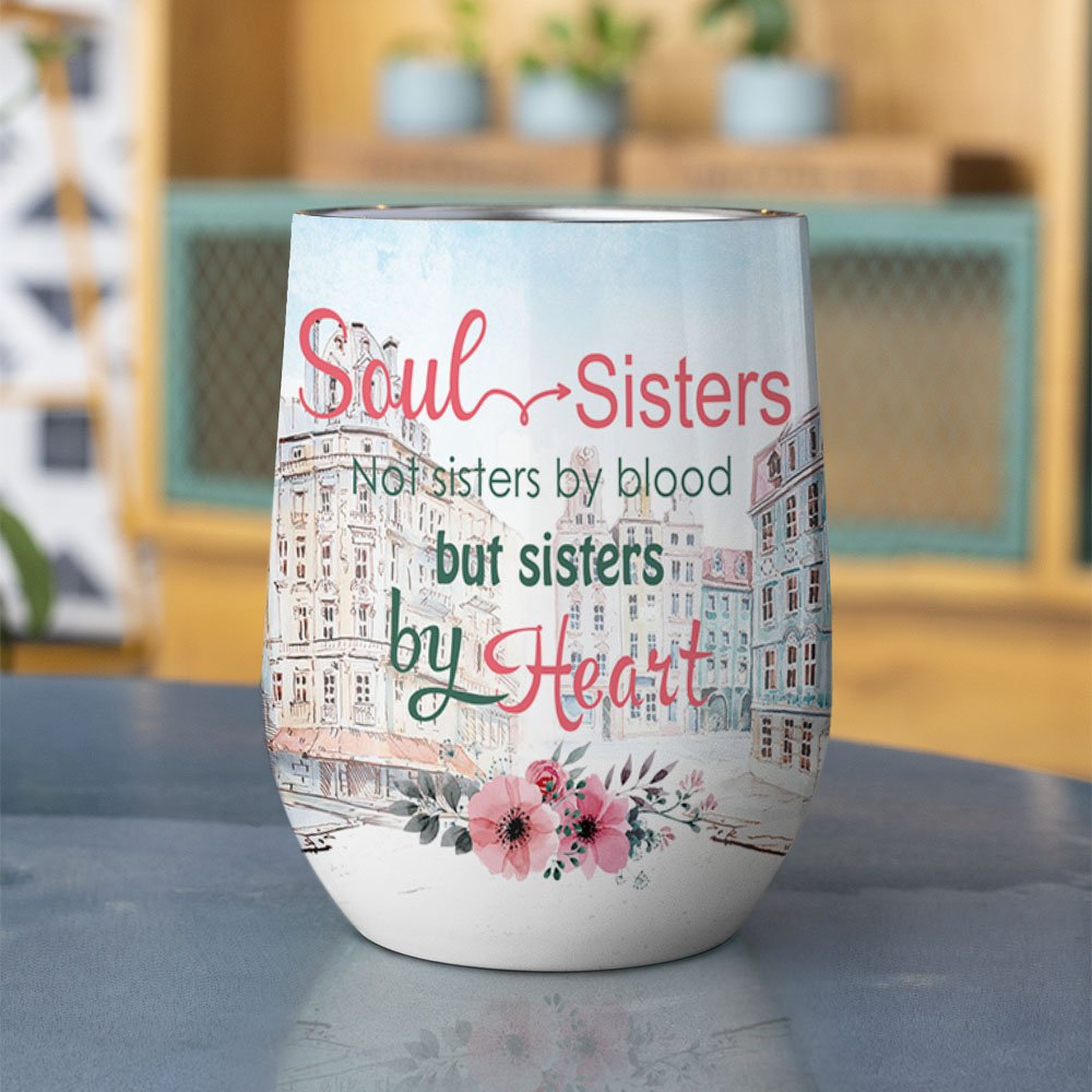 Personalized Bestie Travel Go To Popular Photo Spot Soul Sisters Holiday  Wine Tumbler Gift for Best Friend Suitable for Hot and Cold Liquids 4