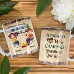 Tasse en céramique blanche personnalisée pour Couple Anniversaire Cadeau de Mariage