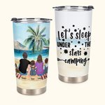 Citations de camping personnalisées Let Us Sleep Under The Stars Beach Camping 20oz Tumbler for Daily Use (Citations de camping personnalisées Dormons