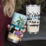 Citations de camping personnalisées Let Us Sleep Under The Stars Beach Camping 20oz Tumbler for Daily Use (Citations de camping personnalisées Dormons