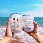 Personalized Bestie Travel Go To Popular Photo Spot Soul Sisters Holiday  Wine Tumbler Gift for Best Friend Suitable for Hot and Cold Liquids 2