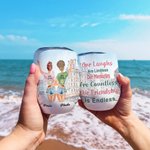 Personalisierte Freundschaftserklärung Straße gehen mit Bestie Wein Becher bester Freund Geschenk