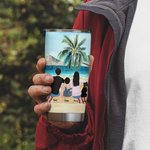 Gepersonaliseerde Camping Quotes Avontuur is daarbuiten Laat het ons vinden 20oz Tumbler Verjaardagscadeau voor dagelijks gebruik