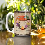 Tasse en céramique blanche personnalisée Je veux te tenir la main à 80 ans Camping Couple Travel Life Cadeau d'anniversaire pour la Saint-Valentin