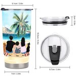 Gepersonaliseerde Camping Quotes Avontuur is daarbuiten Laat het ons vinden 20oz Tumbler Verjaardagscadeau voor dagelijks gebruik