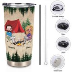 Personalizado Aparentemente Somos Problemas Pareja Camping Juntos 20oz Vaso Regalo de Cumpleaños para Pareja Novia Novio