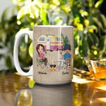 Taza de cerámica blanca personalizada Life is Better When You're Camping Camping Lovers Camping Gift 2