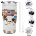 Vaso de 20oz Personalizado Pareja Camping Juntos Gran Regalo de Cumpleaños Regalo de Aniversario para Pareja de Enamorados