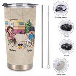 Vaso Personalizado La Vida Es Mejor Cuando Vas De Camping Con Tu Pareja 20oz Vaso Para Bebidas Calientes Y Frias Regalo Especial Para Amante De La Fam 7
