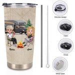 Esposo y Esposa Personalizados Haciendo Recuerdos Juntos Camping 20oz Vaso Regalo de Aniversario Regalo de Cumpleaños para Uso Diario