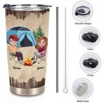 Personalizado Pareja Haciendo Recuerdos Juntos Camping Fuera 20oz Vaso Regalo de Aniversario Regalo de Cumpleaños para Pareja Marido y Mujer