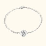 Bracciale personalizzato in ottone e argento con nome inciso per lei Donna Mamma Nonna Fidanzata