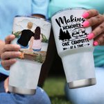 Personalised Family Making Memories One Campsite At A Time 30oz Tumbler Anniversary Gift Birthday Gift for Family Couple