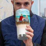 Vaso personalizado Let Us Sleep Under The Stars Camping Family 30oz Regalo de aniversario Regalo de cumpleaños para la familia Pareja