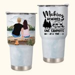 Personalised Family Making Memories One Campsite At A Time 30oz Tumbler Anniversary Gift Birthday Gift for Family Couple