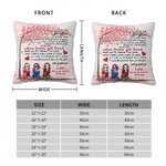 Personalizzato To My Bestie I Love You Best Friends Forever Throw Pillow Cover Bestie Quotes Home Decoration
