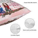 Personalizzato To My Bestie I Love You Best Friends Forever Throw Pillow Cover Bestie Quotes Home Decoration