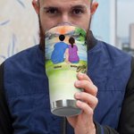 Personalized Sunrise Background Let Us Go Camping  30oz Insulation Tumbler Anniversary Gift Birthday Gift