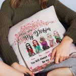 Personalized You Will Always Be My Person Besties Under The Love Tree Throw Pillow Cover  Betie Gift Bedroom Decor