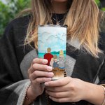 Gepersonaliseerde Go Camping Family Together Honden Huisdieren Kinderen 20oz Tumbler Vakantie voor Warme en Koude Dranken