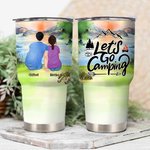 Personalized Sunrise Background Let Us Go Camping  30oz Insulation Tumbler Anniversary Gift Birthday Gift