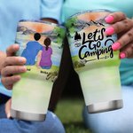 Personalized Sunrise Background Let Us Go Camping  30oz Insulation Tumbler Anniversary Gift Birthday Gift