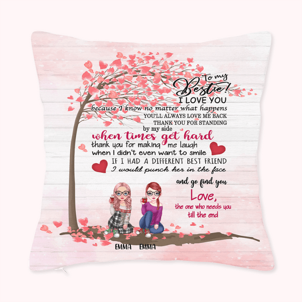 Personalized To My Bestie I Love You Best Friends Forever Kussenhoes Bestie Quotes Home Decoration