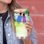 Personalized Sunrise Background Let Us Go Camping  30oz Insulation Tumbler Anniversary Gift Birthday Gift