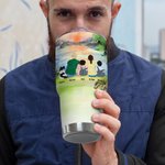 Personalised Family and Pets Camping Together 30oz Tumbler for Hot and Cold Drinks Anniversary Gift Birthday Gift