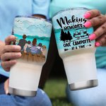 Personlig Making Memories Familj med husdjur Camping 30oz Tumbler Jubileumspresent Födelsedagspresent för familjepar