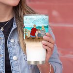 Vaso personalizado Let Us Sleep Under The Stars Camping Family 30oz Regalo de aniversario Regalo de cumpleaños para la familia Pareja